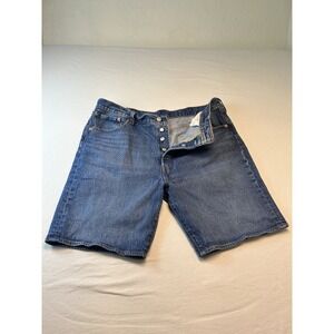 Levis Premium 501 Jean Shorts Mens 501 Button Fly Stretch Denim Classic Dad 90s